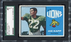 1964 Topps CFL #3 Joe Kapp B.C. Lions SGC 40