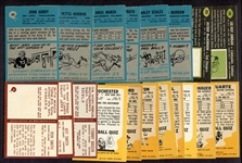 1955-1969 Topps & Philadelphia Football Lot of 35 Different