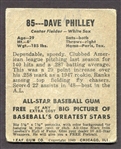 1948-49 Leaf #85 Dave Philley SP 