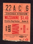 1930s Stanley Cup Game 2 Ticket Stub