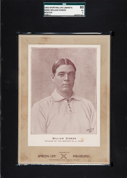 W600 William Dineen Boston SGC 60 Highest Graded