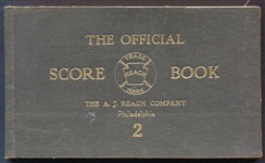Early 1900s A. J. Reach Official Score Book 2