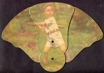 Circa 1940s-50s Baseball Trifold Advertising Fan