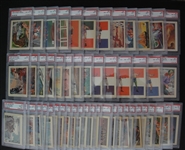 1956 Adventure Gum High Grade Near Set 84 of 100 Most PSA 8's & 9's Plus Dupes!