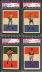 1956 Adventure Gum High Grade Near Set 84 of 100 Most PSA 8's & 9's Plus Dupes!