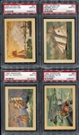 1956 Adventure Gum High Grade Near Set 84 of 100 Most PSA 8's & 9's Plus Dupes!