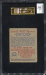 1949 Bowman #2 Whitey Lockman Signed Card SGC AUTH
