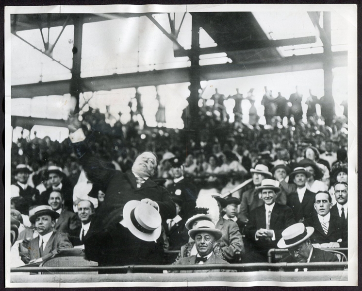 Lot of 5 Photographs of U.S. Presidents Throwing Out The First Ball