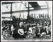 Lot of 5 Photographs of U.S. Presidents Throwing Out The First Ball