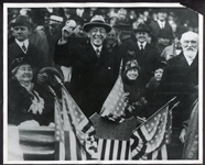 Lot of 5 Photographs of U.S. Presidents Throwing Out The First Ball