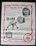 1924 Draper-Maynard Large Magazine Ad Frank Frisch Everett Scott