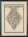 1908 Detroit Free Press Detroit Tigers Supplement w/Ty Cobb