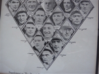 1908 Detroit Free Press Detroit Tigers Supplement w/Ty Cobb