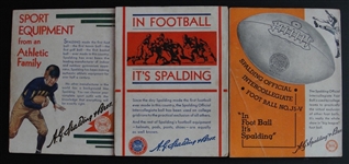 1930, 1931 & 1932 Spalding's National Collegiate Athletic Association Foot Ball Guides