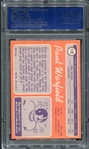 1970 Topps #135 Paul Warfield Miami Dolphins PSA 7