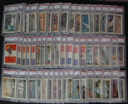 1956 Adventure Gum High Grade Complete Set of 100 Most PSA 8s & 9s 