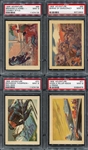 1956 Adventure Gum High Grade Complete Set of 100 Most PSA 8's & 9's 