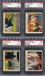 R41 1930s Dick Tracy Lot of 4 PSA Graded 7-8s
