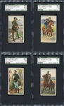 T81 Recruit Little Cigars Military Series Lot of 4 SGC Graded