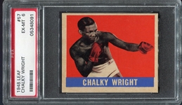 1948 Leaf Boxing #57 Chalky Wright PSA 6