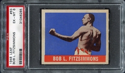 1948 Leaf Boxing #63 Bob Fitzsimmons PSA 6