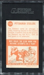 1963 Topps #133 Pittsburgh Steelers Team SP SGC 84