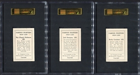 1949 Cummings & Son Famous Fighters Complete Set of 64 w/SGC Graded