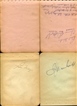 1960's Autograph Book Pages w/Willie Mays & Many More!