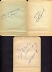 1960's Autograph Book Pages w/Willie Mays & Many More!