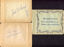 1960's Autograph Book Pages w/Willie Mays & Many More!