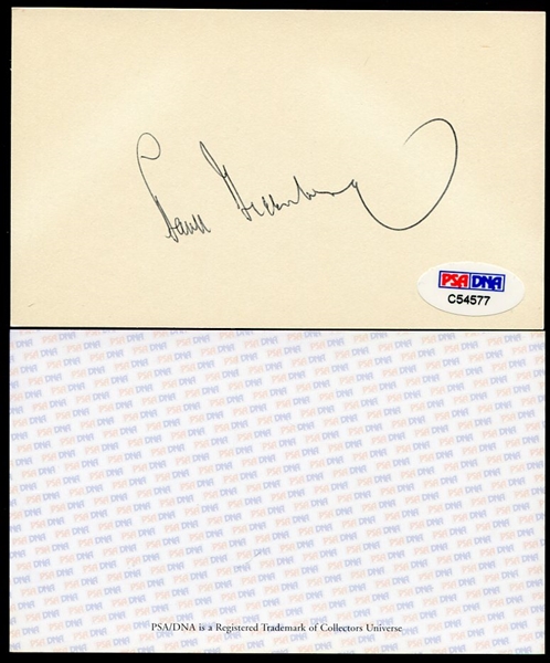 Hank Greenberg Autographed 3x5 PSA/DNA Certified