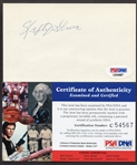 Lefty Grove Autographed 3x5 PSA/DNA Certified