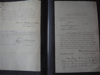 Early 1900s Collection of Detroit Tigers Correspondence, Contracts, Receipts, Etc