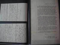 Early 1900's Collection of Detroit Tigers Correspondence, Contracts, Receipts, Etc