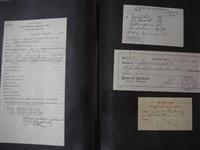 Early 1900's Collection of Detroit Tigers Correspondence, Contracts, Receipts, Etc