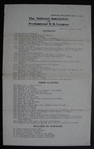 1920 National Association of Professional B.B. Leagues Bulletin
