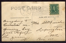 1908 Sumter South Carolina Gamecocks Opening Day RPPC