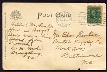 1907 Orangeburg Edistoes South Carolina League Postcard