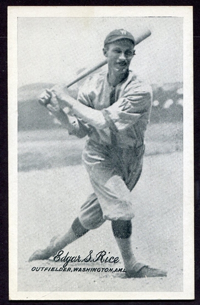 1921 Exhibits Edgar S. "Sam" Rice