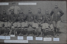 1910 Cheyenne Indians Oversize Baseball Cabinet