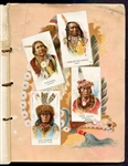1888 Allen & Ginter A2 Album of Celebrated American Indian Chiefs Partial Album
