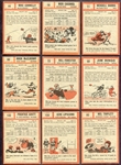 1962 Topps Football Lot of 10 Different W/SP's & HOFers