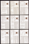 1970 Kellogg's 3-D Football Lot of 10 Different Many HOFers