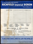 1968 Oakland A's Scorecard Signed by Jim Catfish Hunter Perfect Game! w/Ticket Stub!
