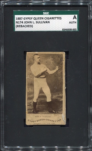 N174 Gypsy Queen John L. Sullivan SGC AUTH