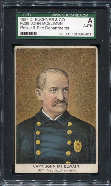 N288 Buchner Police Inspectors & Fire Chiefs John McElwain SGC AUTH