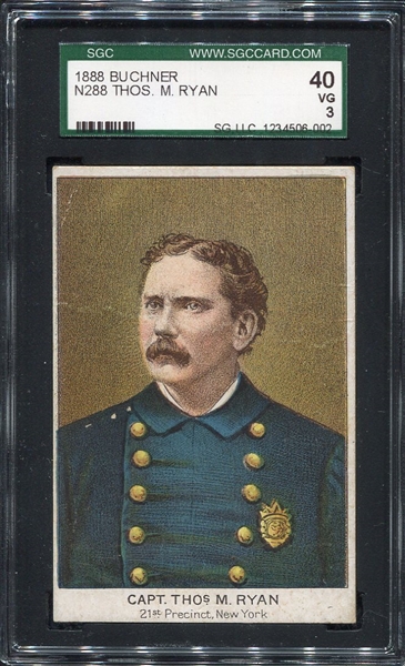 N288 Buchner Police Inspectors & Fire Chiefs Thos. M. Ryan SGC 40