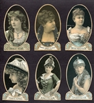 N342 Between The Acts Actresses Lot of 6 Cut to Shape