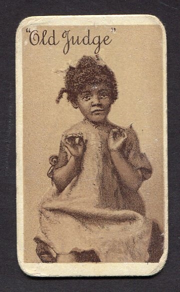 N167 Old Judge Script Black Child