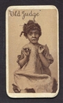 N167 Old Judge Script Black Child